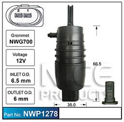 NICE Windscreen Washer Pump NWP1278