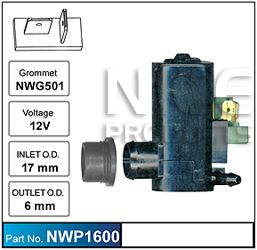 NICE Windscreen Washer Pump NWP1600
