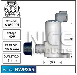 NICE Windscreen Washer Pump NWP355