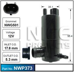NICE Windscreen Washer Pump NWP373