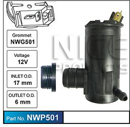 NICE Windscreen Washer Pump NWP501