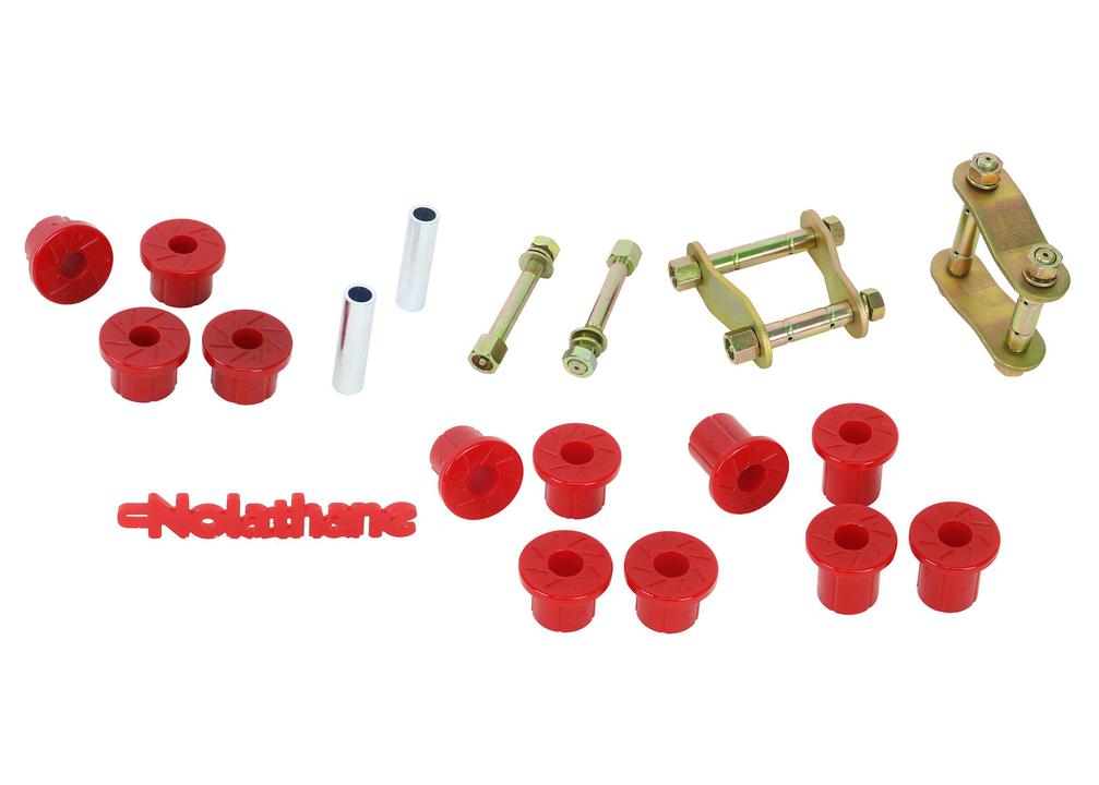 Nolathane Shackle And Pin Kit Rear Spring Bushing And Greaseable NEK45