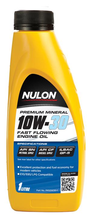 Nulon Premium Mineral Oil Fast Flowing 10W-30 1L
