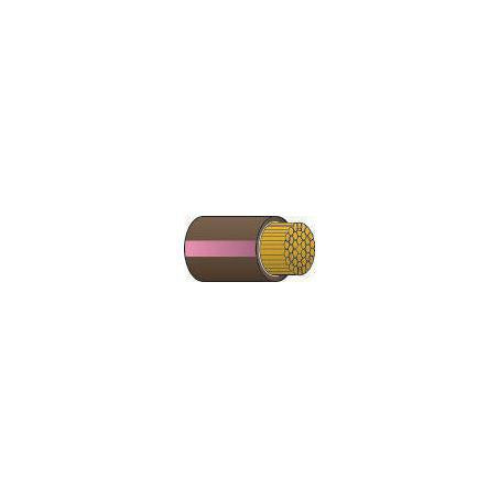 OEX Automotive Cable Single Core 3mm Brown W/Pink Trace 100M Roll ACX0331