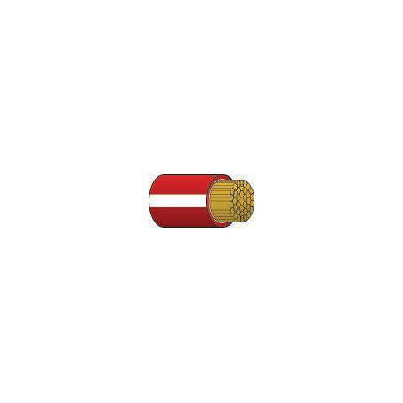 OEX Automotive Cable Single Core 2mm Red W/White Trace 50M Roll ACX0569