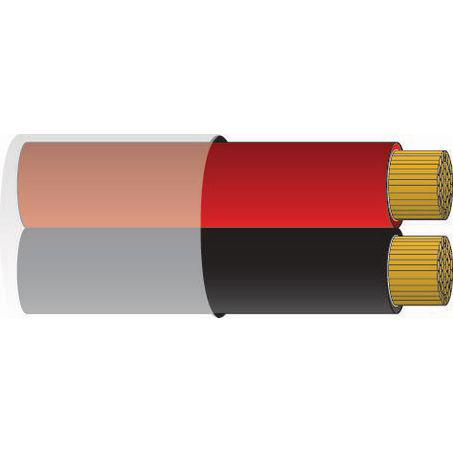 OEX Automotive Cable Twin Core 10mm Red/Black W/Clear Sheath 10M Roll ACX0822
