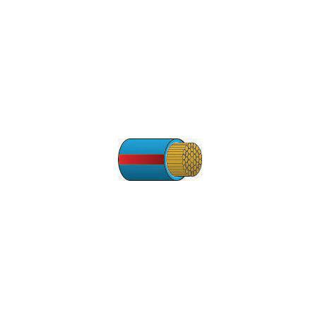 OEX Automotive Cable Single Core 3mm Blue W/Red Trace 100M Roll ACX0861