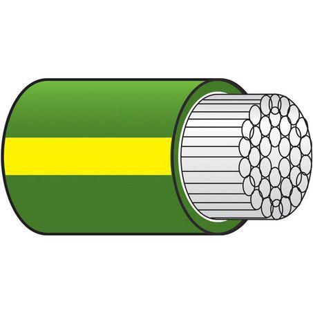 OEX Tinned Marine Cable Single Core 4mm Green W/Yellow Trace 100M Roll ACX0998