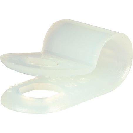 OEX P-Clip 4.6mm Nylon White 100 Pack ACX1300