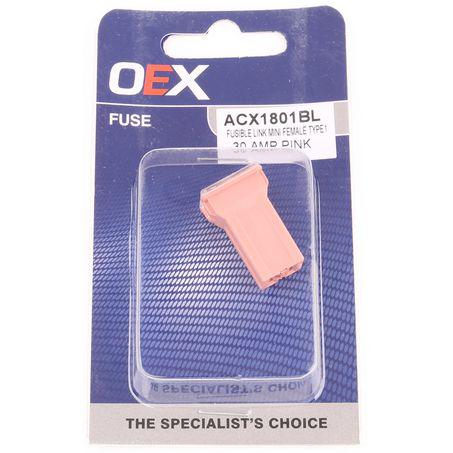 OEX Fusible Link Mini Female Type-1 30A Pink ACX1801BL