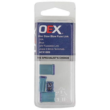 OEX Fusible Link Micro Female M-Case 20A Blue (Pack of 4) ACX1809