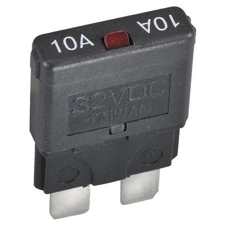 OEX Circuit Breaker Manual Reset 10A Black ACX1920BL