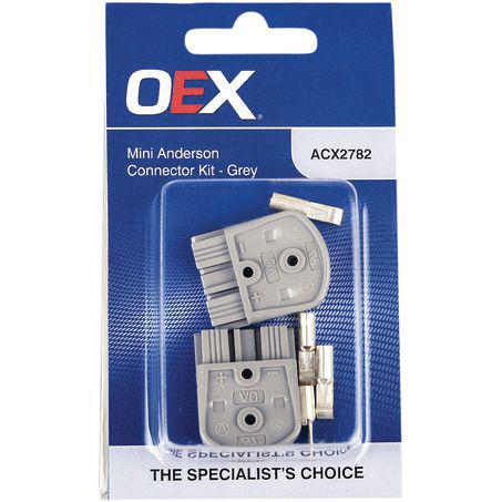 OEX Mini Anderson SBS Connector Kit 35A Grey (2 Housings & 4 Contacts) ACX2782