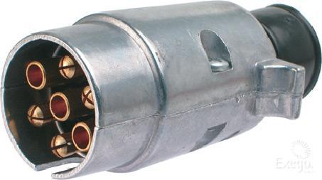 OEX Trailer Plug 7 Pin Round Large Metal ACX2802