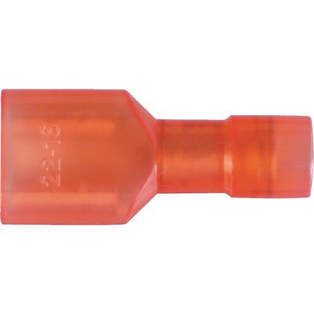 OEX Crimp Terminal Female Blade Red 6.3mm Polycarbonate (50 Pack) ACX3021/50