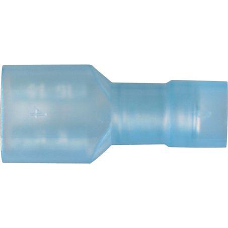 OEX Crimp Terminal Female Blade Blue 6.3mm Polycarbonate (50 Pack) ACX3023/50