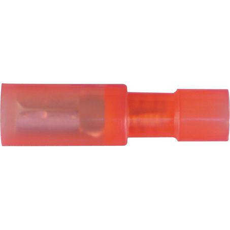 OEX Crimp Terminal Female Bullet Red 4mm Polycarbonate (50 Pack) ACX3034/50