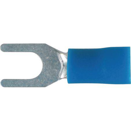 OEX Crimp Terminal Fork Blue 4.3mm Vinyl (100 Pack) ACX3045
