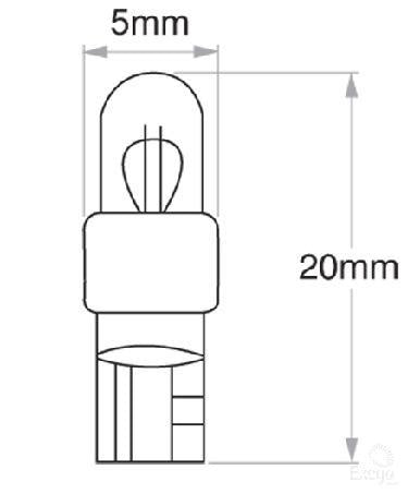 OEX Dash Panel Globe 12V 1.2W Standard (Pack of 10) GLX57060