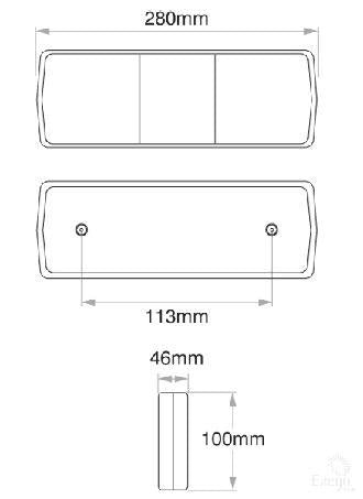 OEX Stop/Tail/Indicator Light LED 9-33V ILX4918