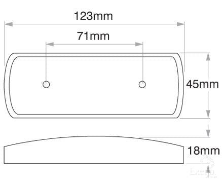 OEX Side Marker Light Amber LED 9-33V LLX30502