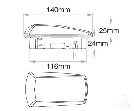 OEX Side Indicator Light CAT 6-LED 12/24V LLX40062
