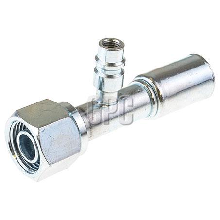 OEX Steel Fitting #10 fits Reduced Beadlock #10 Straight w/ R134a Port RSX1303-3
