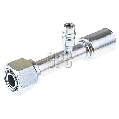 OEX Steel Fitting #10 fits Reduced Beadlock Step Up #12 Straight w/ R134a Port RSX1307-3