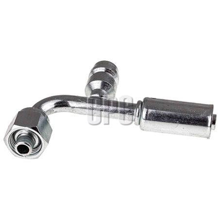 OEX Steel Fitting #6 fits Reduced Beadlock #6 90 Degree w/ R134a Port RSX1321-3