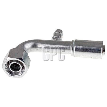 OEX Steel Fitting #10 fits Reduced Beadlock #10 90 Degree w/ R134a Port RSX1323-3