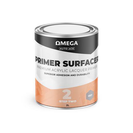 Omega Premium Acrylic Lacquer Primer Surfacer Grey 2L AA-APSG2L