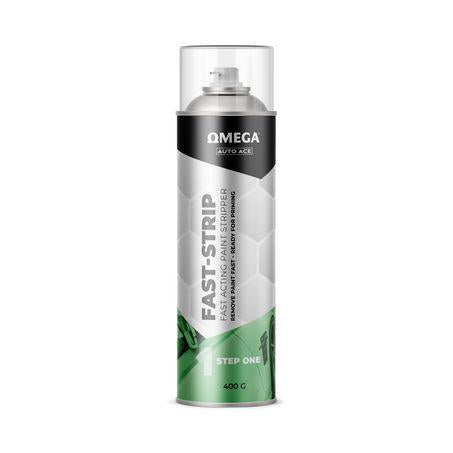 Omega Fast-Strip Paint Stripper Aerosol Spray 400g AA-FS400G