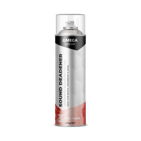 Omega Sound Deadener Underbody Sound Protectant Aerosol Spray 400g AA-SD400G