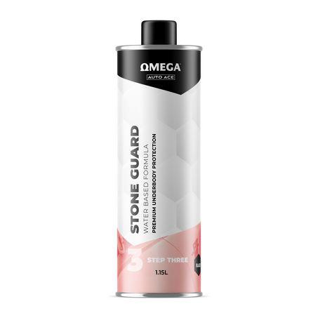Omega Stone Guard Water Based Formula Underbody Protectant Black 1.15L AA-SGWB1L
