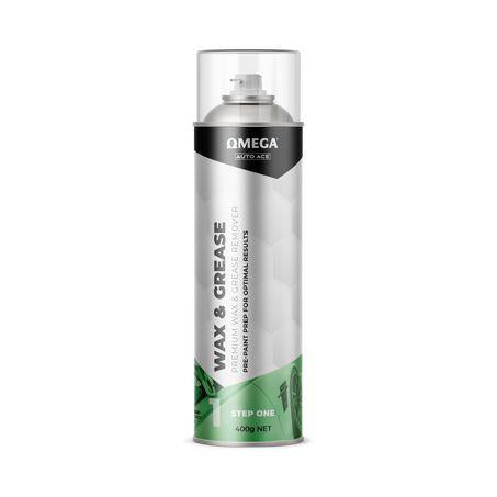 Omega Wax & Grease Remover Aerosol Spray 400g AA-WGR400G