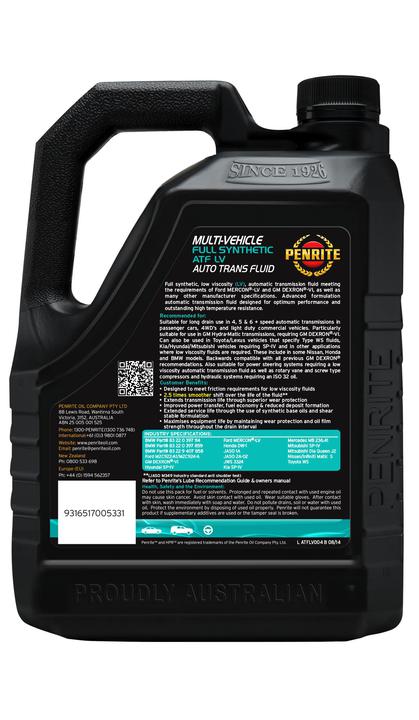 Penrite ATF LV Multi Vehicle Automatic Transmission Fluid 4L