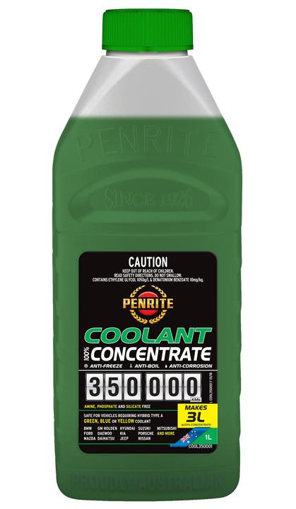 Penrite 350,000km Green Anti-Freeze Coolant Concentrate 1L