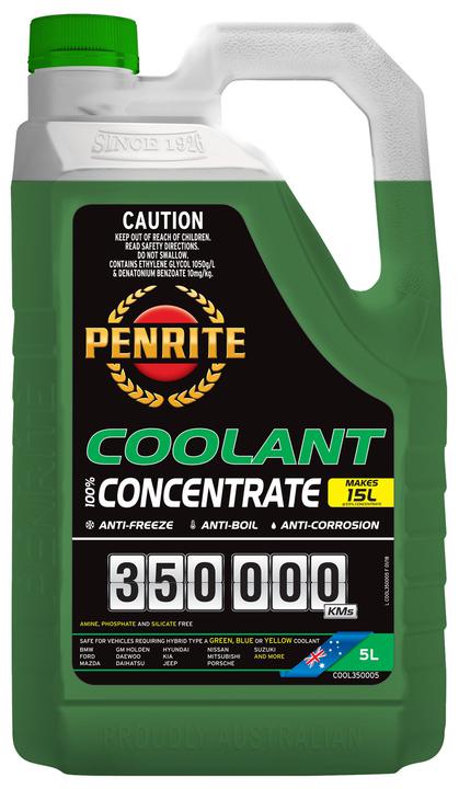 Penrite 350,000km Green Anti-Freeze Coolant Concentrate 5L