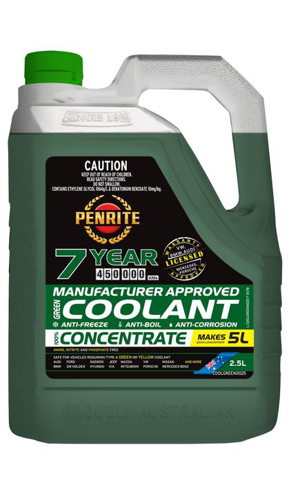 Penrite 7 Year 450,000km Green Coolant Concentrate 2.5L