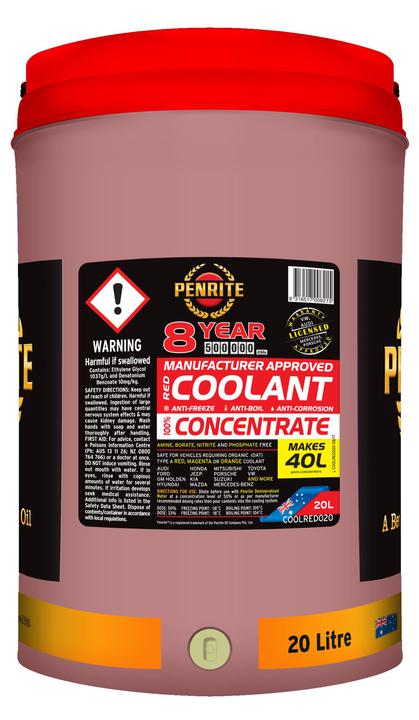 Penrite 8 Year 500,000km Red Coolant Concentrate 20L