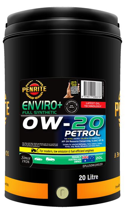 Penrite Enviro+ 0W-20 Engine Oil 20L