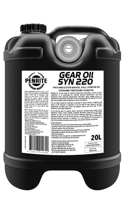 Penrite Gear Oil Synthetic 220 20L