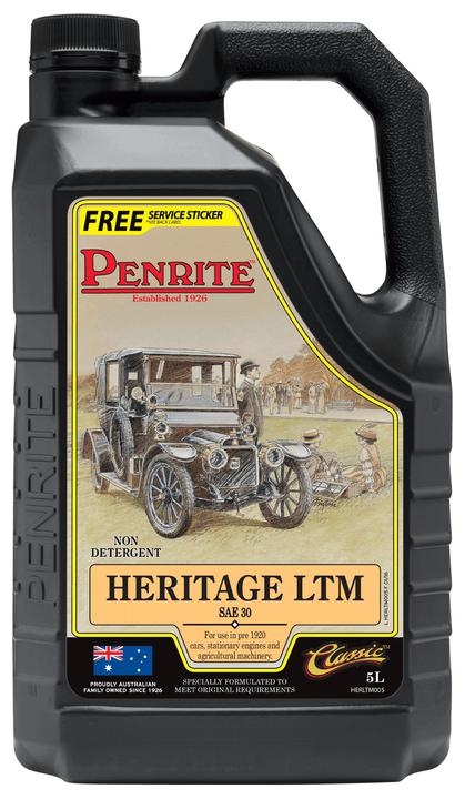 Penrite Heritage LTM SAE 30 Mineral Engine Oil 5L HERLTM005
