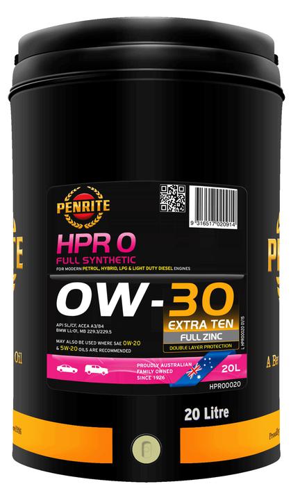 Penrite HPR 0 0W-30 Engine Oil 20L