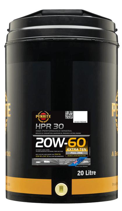 Penrite HPR 30 SAE 20W-60 Engine Oil 20L