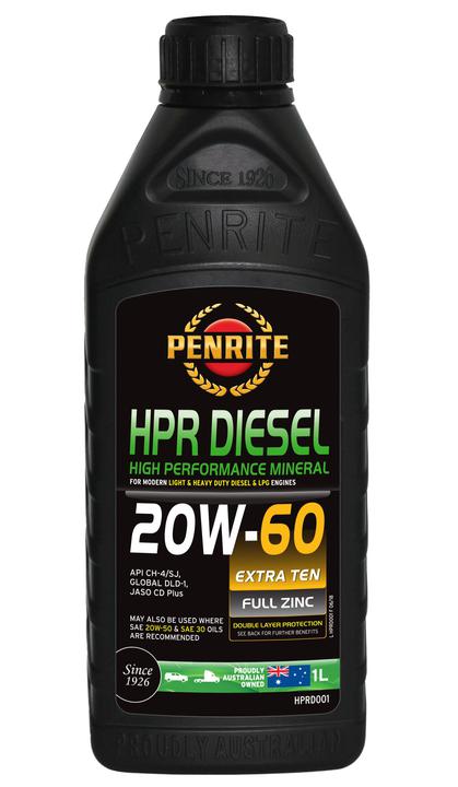 Penrite HPR Diesel SAE 20W-60 Engine Oil 1L