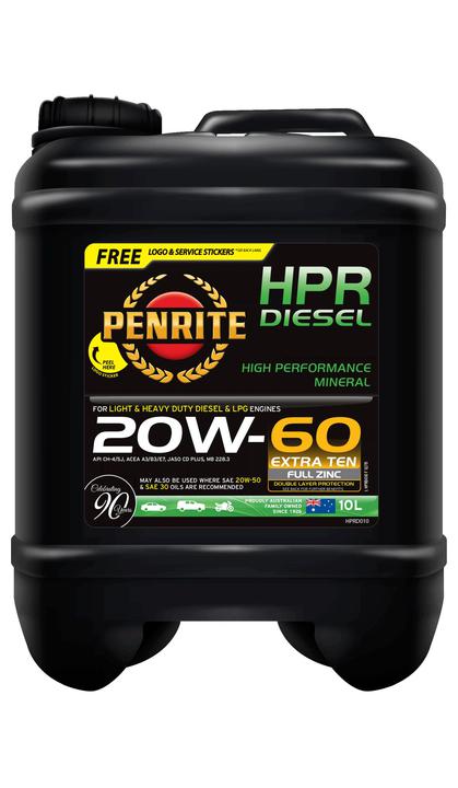 Penrite HPR Diesel SAE 20W-60 Engine Oil 10L