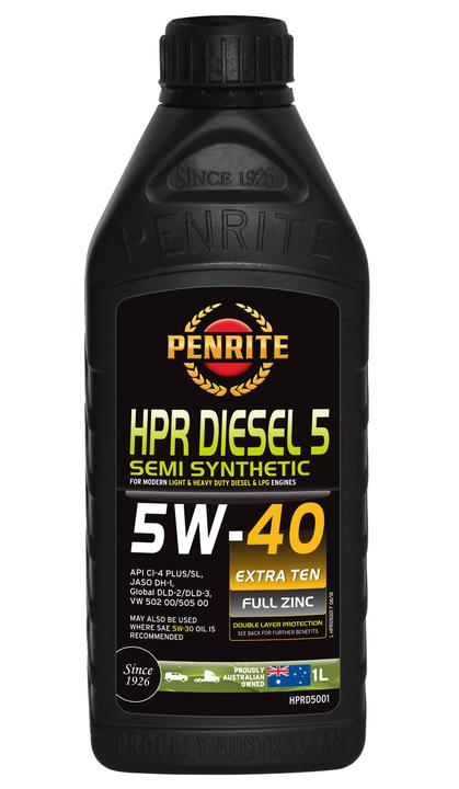 Penrite HPR Diesel 5 SAE 5W-40 Engine Oil 1L