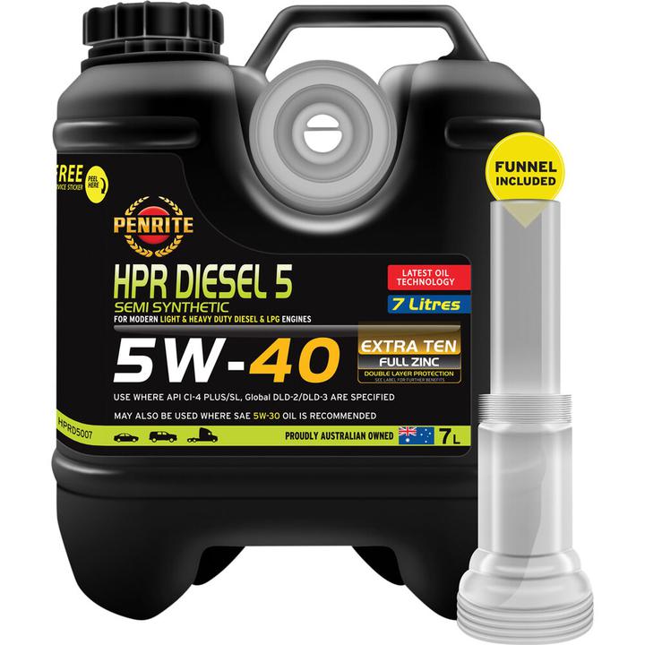 Penrite HPR Diesel 5 5W-40 Semi Synthetic 7L
