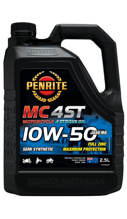 Penrite MC-4ST 4 Stroke Oil Semi Synthetic 10W-50 2.5L
